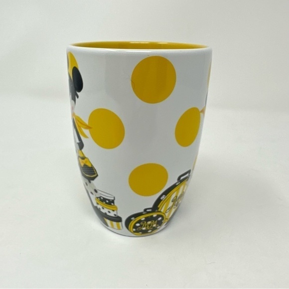 Minnie Mouse Walt Disney Store Yellow Polka Dots Shopping Ceramic Cup Mug pin up - Picture 7 of 7